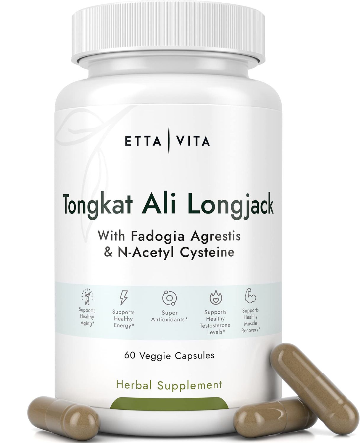Hormone Doctor Recommended Test Support - Longjack Tongkat Ali &amp; Fadogia Agrestis Supplement for Men &amp; Womens Energy Support, Lean Muscle Growth &amp; Recovery - NAC Liver Detox (Donovan McNabb Partner)