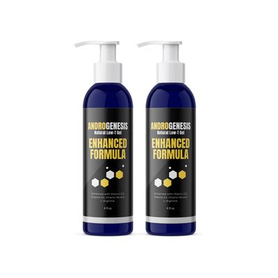 ANDROGENESIS Enhanced Formula - Low T Support Gel - T Booster for Men - Muscle Recovery, Energy Booster, Healthy Aging - Now with Vitamins D3, K2, B6 and L-Arginine