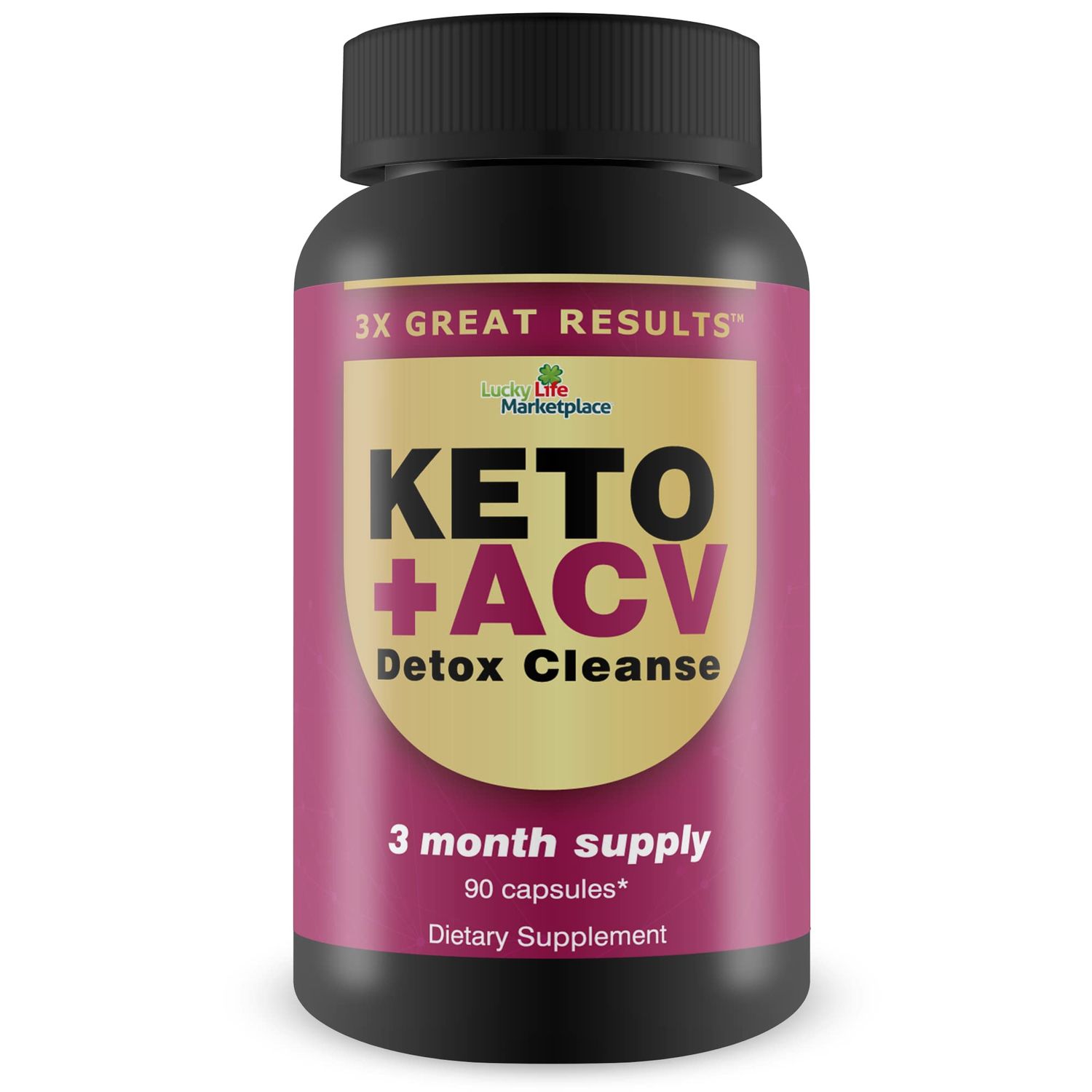 3X Great Results - Keto + ACV Detox Cleanse - 3 Month Supply - Body Cleanse Detox - Colon Cleanse - Advanced Keto Detox Cleanse Formula with Fiber - Support Digestion &amp; Immune Health