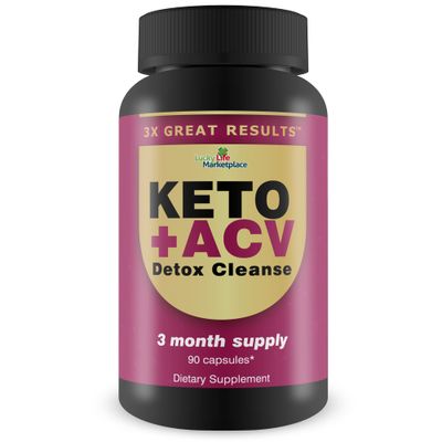 3X Great Results - Keto + ACV Detox Cleanse - 3 Month Supply - Body Cleanse Detox - Colon Cleanse - Advanced Keto Detox Cleanse Formula with Fiber - Support Digestion &amp; Immune Health