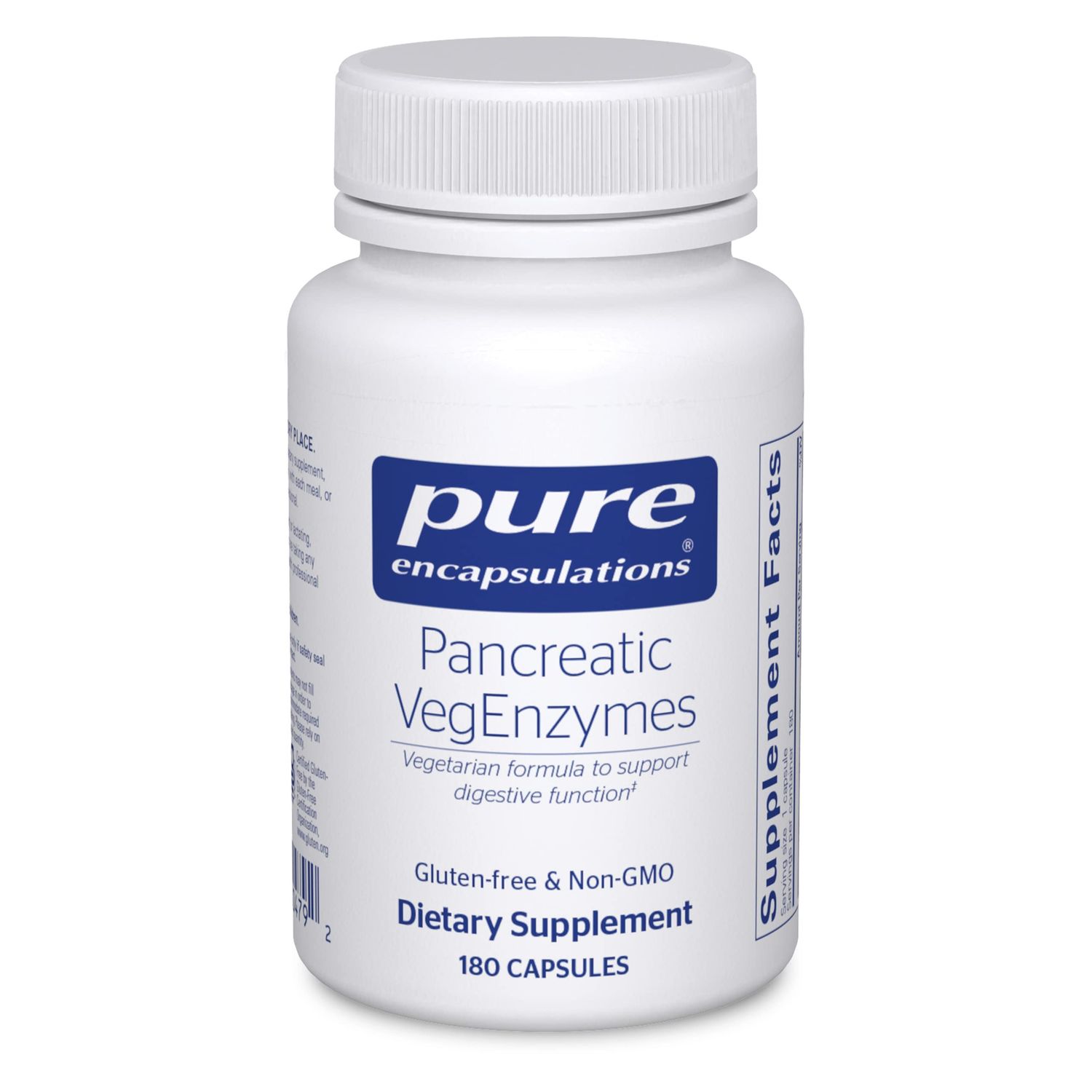 Pure Encapsulations Pancreatic VegEnzymes | Hypoallergenic Supplement for Carbohydrate, Lipid and Protein Digestion | 180 Capsules