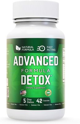 Salutem Vita Advanced Detox Cleanse, Natural Detox &amp; Cleanse with Milk Thistle, Licorice Powder, and More, Body Cleanse Detox for Women and Men, 42 Capsules