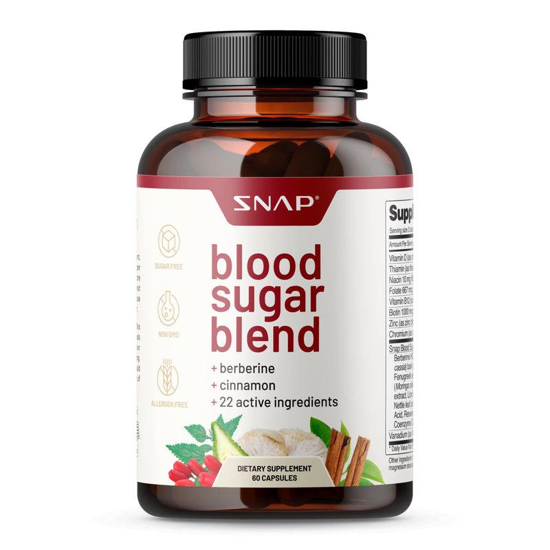 Snap Supplements Blood Sugar Blend - Support Healthy Blood Sugar, 60 Count