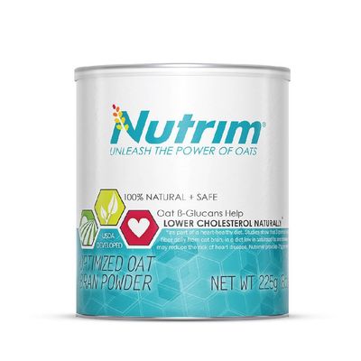 Nutrim Oat Bran Powder with 750mg Beta Glucan per Serving - Easy-Mix Soluble Fiber for Cholesterol Management &amp; Immune Support - Heart Healthy, Non-GMO &amp; Vegan Oatmeal Powder