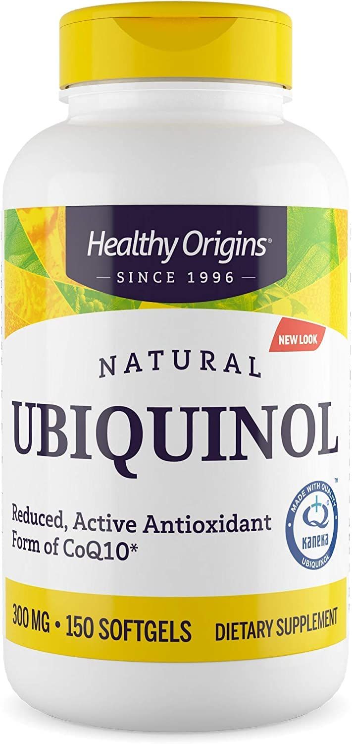 Healthy Origins Ubiquinol (Active Form of CoQ10), 300 mg - Activated Form of CoQ10 - Kaneka Ubiquinol Supplements for Heart Health &amp; Antioxidant Support - Gluten-Free &amp; Non-GMO - 150 Softgels