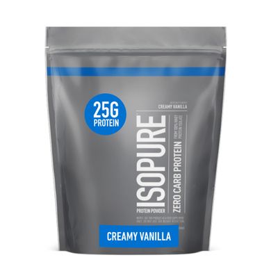 Isopure Creamy Vanilla Whey Isolate Protein Powder with Vitamin C &amp; Zinc for Immune Support, 25g Protein, Zero Carb &amp; Keto Friendly, 15 Servings, 1 Pound (Packaging May Vary)