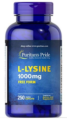 Puritan&#39;s Pride L-Lysine 1000 mg-250 Caplets (6013)