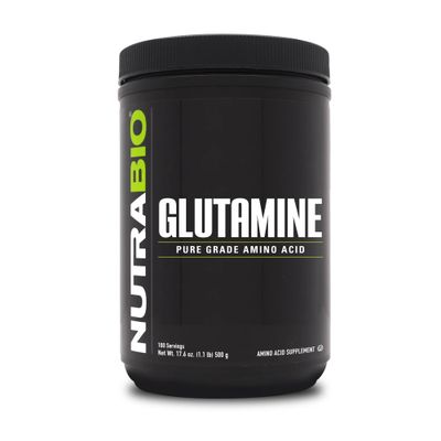 NutraBio Pure L-Glutamine Powder - L-Glutamine Supplement- Amino Acid - Pure Grade: Absolutely no Additives, Fillers or Excipients! - Muscle Recovery Supplement - (500 Grams)