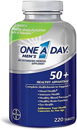 One A Day Men&#39;s 50 Plus Advantage Multi-Vitamins, 220 Count (Pack of 1)