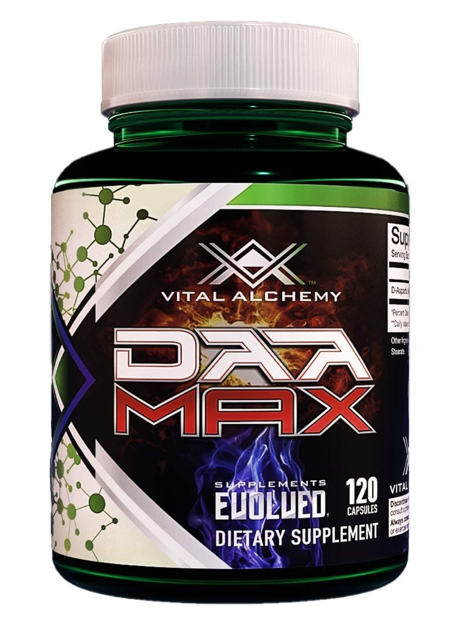Vital Alchemy DAA MAX Testosterone Booster Supplement for Men with D-Aspartic Acid 1500mg - Male Enhancing Test Boost - Workout, Build Muscle, Energy &amp; Performance 60 Day Supply - Made in USA