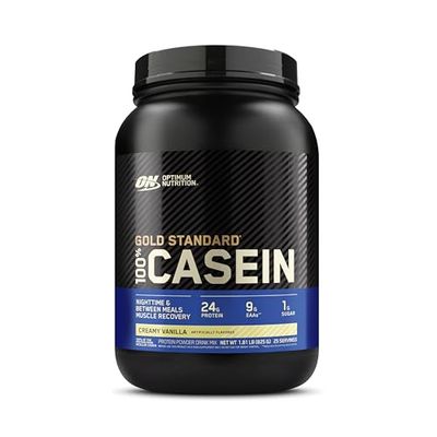 Optimum Nutrition Gold Standard 100% Micellar Casein Protein Powder, Slow Digesting, Helps Keep You Full, Overnight Muscle Recovery, Creamy Vanilla, 1.81 Pound (Packaging May Vary)