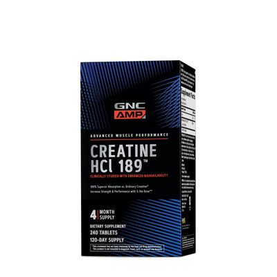 GNC AMP Creatine HCl Pills | Muscle Builder, Energy Production, Performance Recovery Supplement | Fast Absorbing, Gluten Free Formula| 240 Count