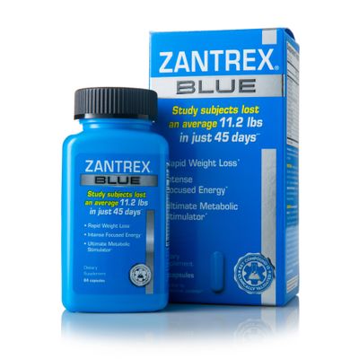 Zantrex Blue - Weight Loss Supplement Pills - Weight Loss Pills - Weightloss Pills - Dietary Supplements for Weight Loss - Lose Weight Supplement - Energy and Weight Loss Pills - 84 Count