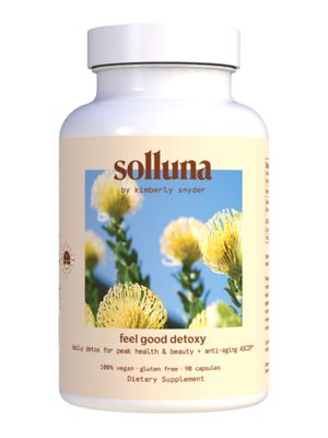 Solluna by Kimberly Snyder Feel Good Detoxy - Natural Colon Cleanse &amp; Digestion Detox Capsules - Ozonated Elemental Magnesium Oxide &amp; Asc2P for Bloating and Effective &amp; Gentle Digestive Detoxification