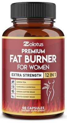 Premium Weight Loss Pills for Women, The Best Fat Burners for Women and Men, Energy Pills, Highest Potency with Green Tea Extract 98%, 2 Months Supply