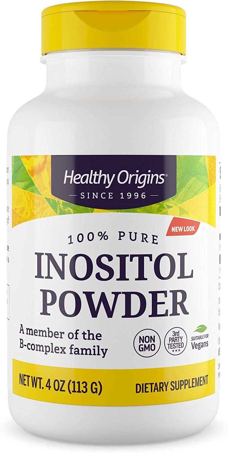 Healthy Origins Inositol Powder, 113.4 g - for Skin, Hair &amp; Nail Health - Vitamin B8 Powder Supplement - Part of The B Complex Family - Vegan, Non-GMO &amp; Gluten-Free Supplement - 4 Oz