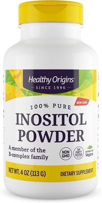 Healthy Origins Inositol Powder, 113.4 g - for Skin, Hair &amp; Nail Health - Vitamin B8 Powder Supplement - Part of The B Complex Family - Vegan, Non-GMO &amp; Gluten-Free Supplement - 4 Oz