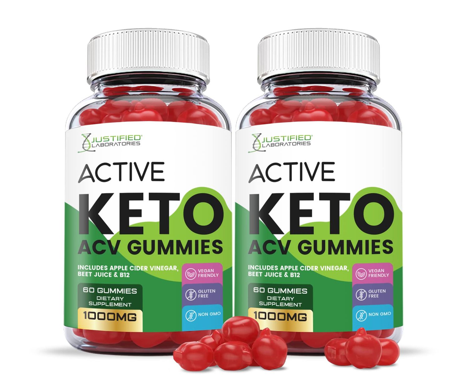 (2 Pack) Active Keto ACV Gummies Advanced Formula 1000MG ActiveKeto Keto Gummies Apple Cider Vinegar Formulated with Pomegranate Beet Juice Powder B12 Vegan Non GMO 120 Gummys