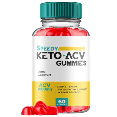 Ark Labs Speedy Keto Gummies, ACV Gummy Weight Shark Loss Tank, ACV, Apple Cider Vinegar + (60 Gummies)