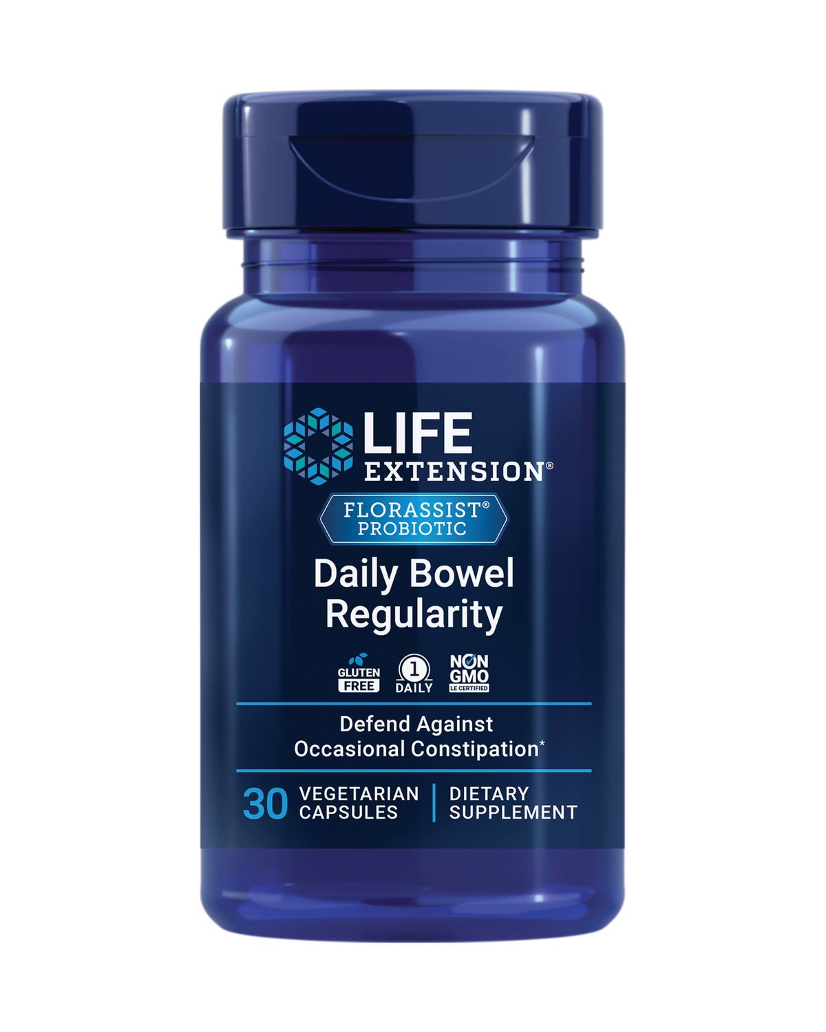 Life Extension FLORASSIST Daily Bowel Regularity, 30 Vegetarian Capsules