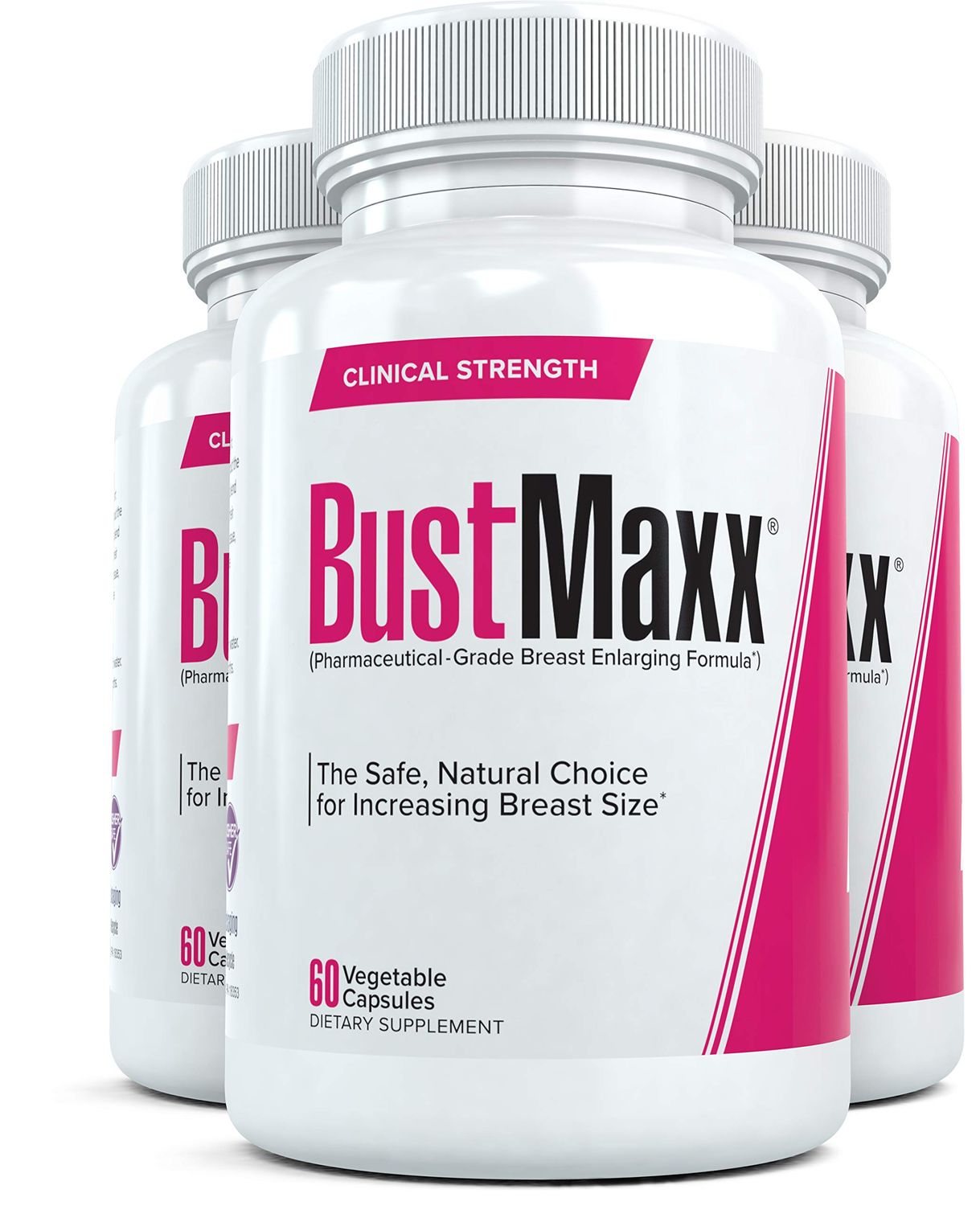 Bustmaxx All Natural Bust Enlarging &amp; Enhancement Supplement Capsules, 180 Count