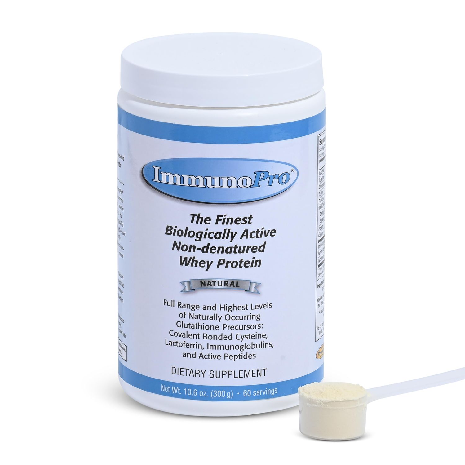 ImmunoPro The Finest Grass Fed Whey Protein Powder 300g for Immune Systems Well Wisdom | Clean, Unflavored Whey Protein Powder Concentrate, Grassfed, Non-GMO, Hormone-Free Grass Fed Protein Powder