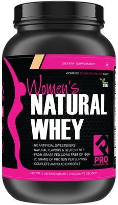 PRO NUTRITION LABS Whey Protein Powder for Women - Supports Lean Muscle Mass - Low Carb - Gluten Free - Grass Fed and Rbgh Hormone Free Whey Protein Chocolate Powder (Chocolate Delight, 2 Lb)