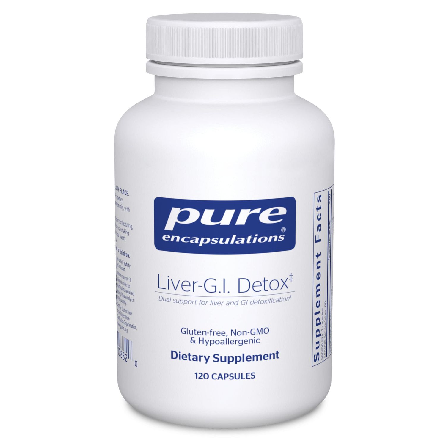 Pure Encapsulations Liver-G.I. Detox - Liver Cleanser &amp; GI Detox* - with Alpha Lipoic Acid &amp; Curcumin Extract - Gluten Free &amp; Non-GMO - 120 Capsules