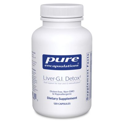 Pure Encapsulations Liver-G.I. Detox - Liver Cleanser &amp; GI Detox* - with Alpha Lipoic Acid &amp; Curcumin Extract - Gluten Free &amp; Non-GMO - 120 Capsules