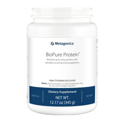Metagenics BioPure Protein - Whey Protein Powder with Immunoglobulins - 16 g Protein - with Serine, L-Histidine &amp; Magnesium - Non-GMO &amp; Gluten-Free - 12.17 oz