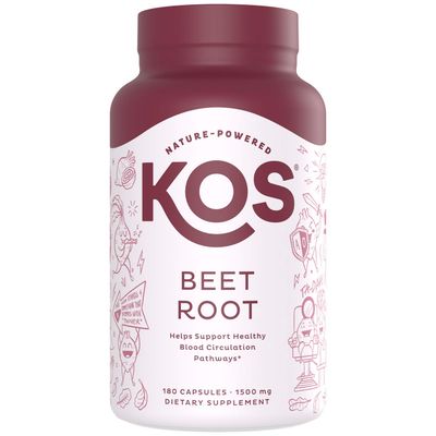 KOS Organic Beet Root Capsules 1500mg - Superfood Powder - Supports Healthy &amp; Active Lifestyle - 180 Capsules