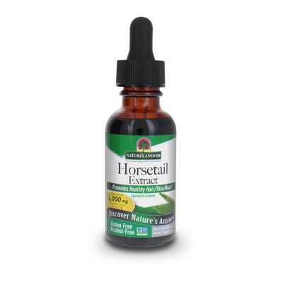 Nature&#39;s Answer Alcohol-Free Horsetail Herb Extract Supplement, 1-Fluid Ounce | Hair, Skin, &amp; Nails Support | Promotes Urinary Tract Health | Strengthen Joints