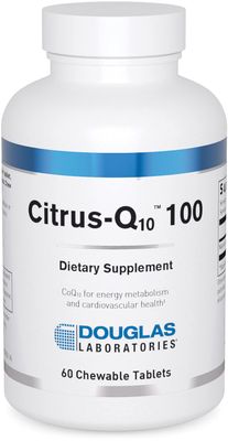 Douglas Laboratories Citrus-Q10 100 | Coenzyme Q10 in A Great Tasting, Chewable Tablet | 60 Tablets | Natural Citrus Flavor