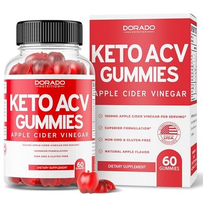 Keto ACV Gummies Advanced Weight Loss (60 Gummies) ACV Keto Gummies for Weight Loss - Support Metabolism &amp; Digestion - Advanced Keto ACV Gummies - Delicious Apple Flavor - USA Made - Non-GMO (1000mg)