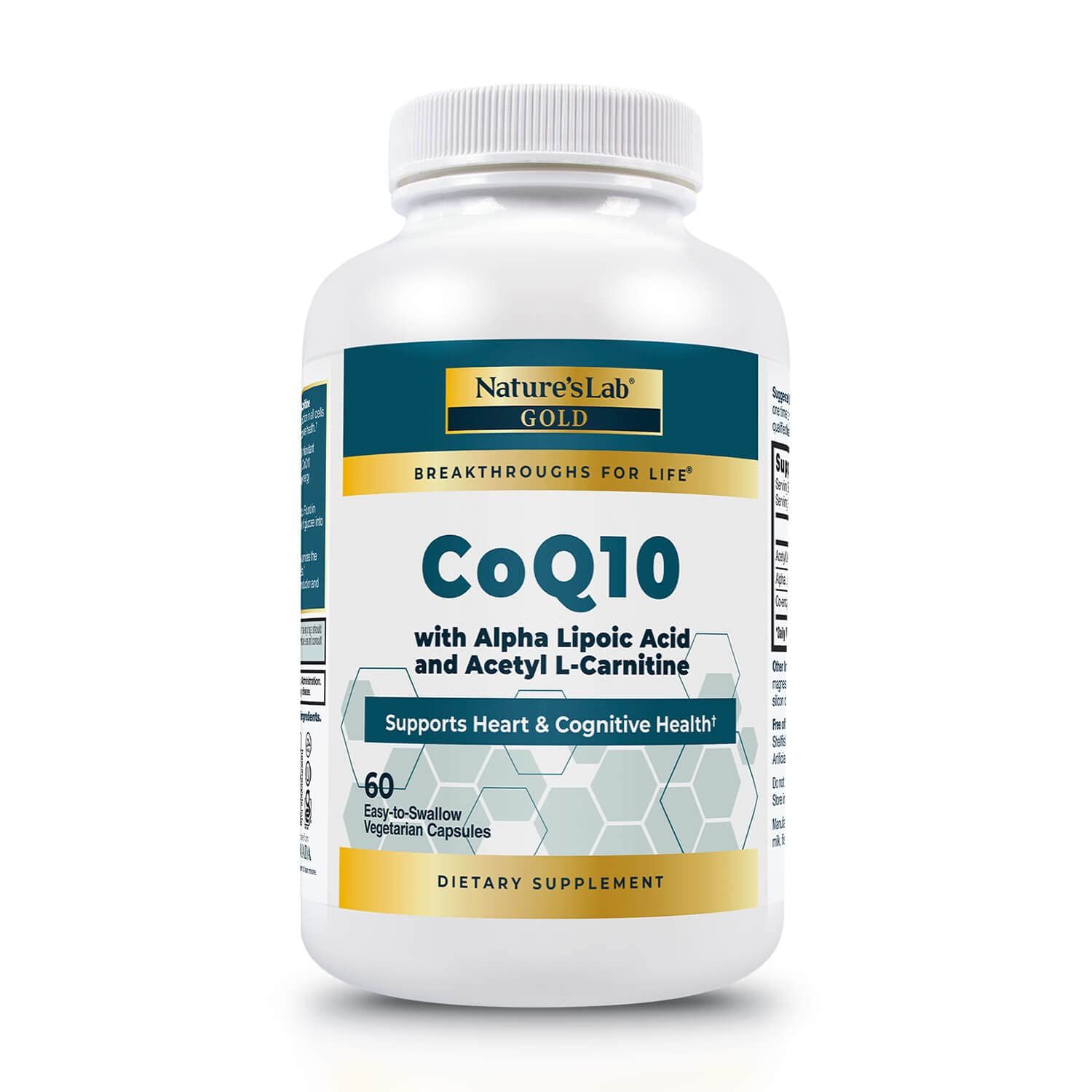 Nature&#39;s Lab Gold CoQ10 + Alpha Lipoic Acid + Acetyl L-Carnitine HCl