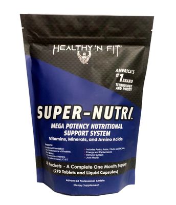 Healthy &#39;N Fit Super-Nutri Pack (30 Packets) - Mega Potency Multi-Vitamin Pak with Aminos, Minerals, and More