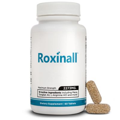 Roxinall Stamina Pills for Men - Made with L Arginine &amp; Maca - Enhance Performance &amp; Endurance, Build Stamina Feel Stronger, 60 Capsules