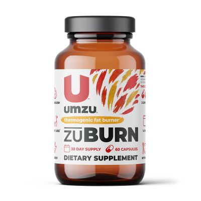 UMZU ZuBurn Thermogenic Fat Burner Supplement for a Healthy Body Composition | Natural Ingredients to Support Metabolism, Increase Calorie Burn &amp; Reduce Body Fat* (30 Day Supply | 60 Capsules)
