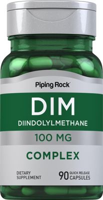 Piping Rock DIM Supplement | 100 mg | 90 Capsules | Diindolylmethane Supplement | Non-GMO, Gluten Free Complex