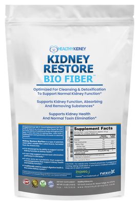 Bio Fiber, Kidney Cleanse Detox &amp; Repair - Restorative Kidney Support &amp; Kidney Supplement to Remove Waste, Kidney Health Supplement - Add to Tea for Kidney Health - 2.5 LBS