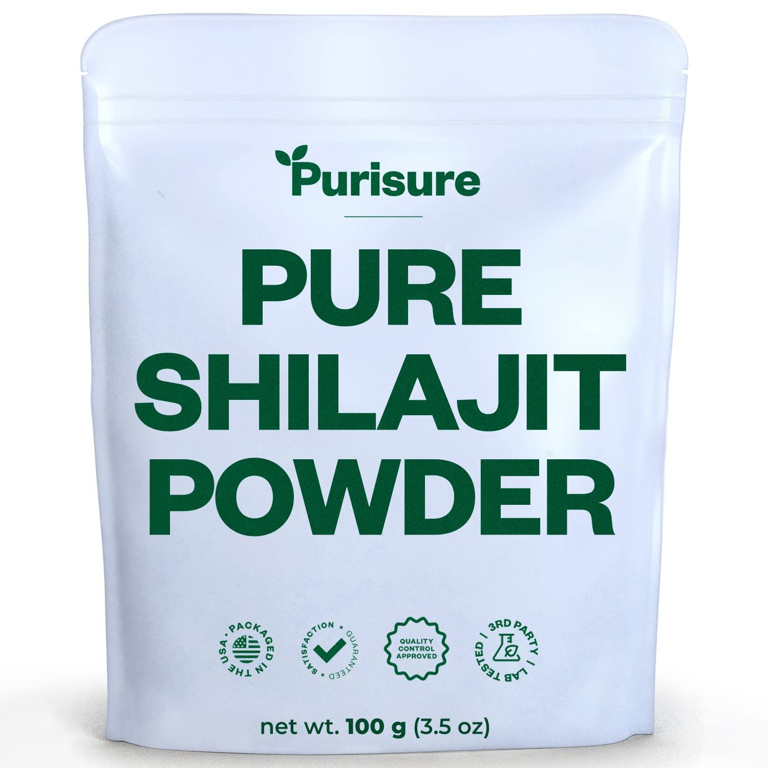 Purisure Shilajit Supplement Powder, 100g, Shilajit Pure Himalayan Mineral with Fulvic Acid Powder, 12:1 Pure Shilajit Powder, Fulvic Minerals Compound for Energy Supplement, 400 Servings