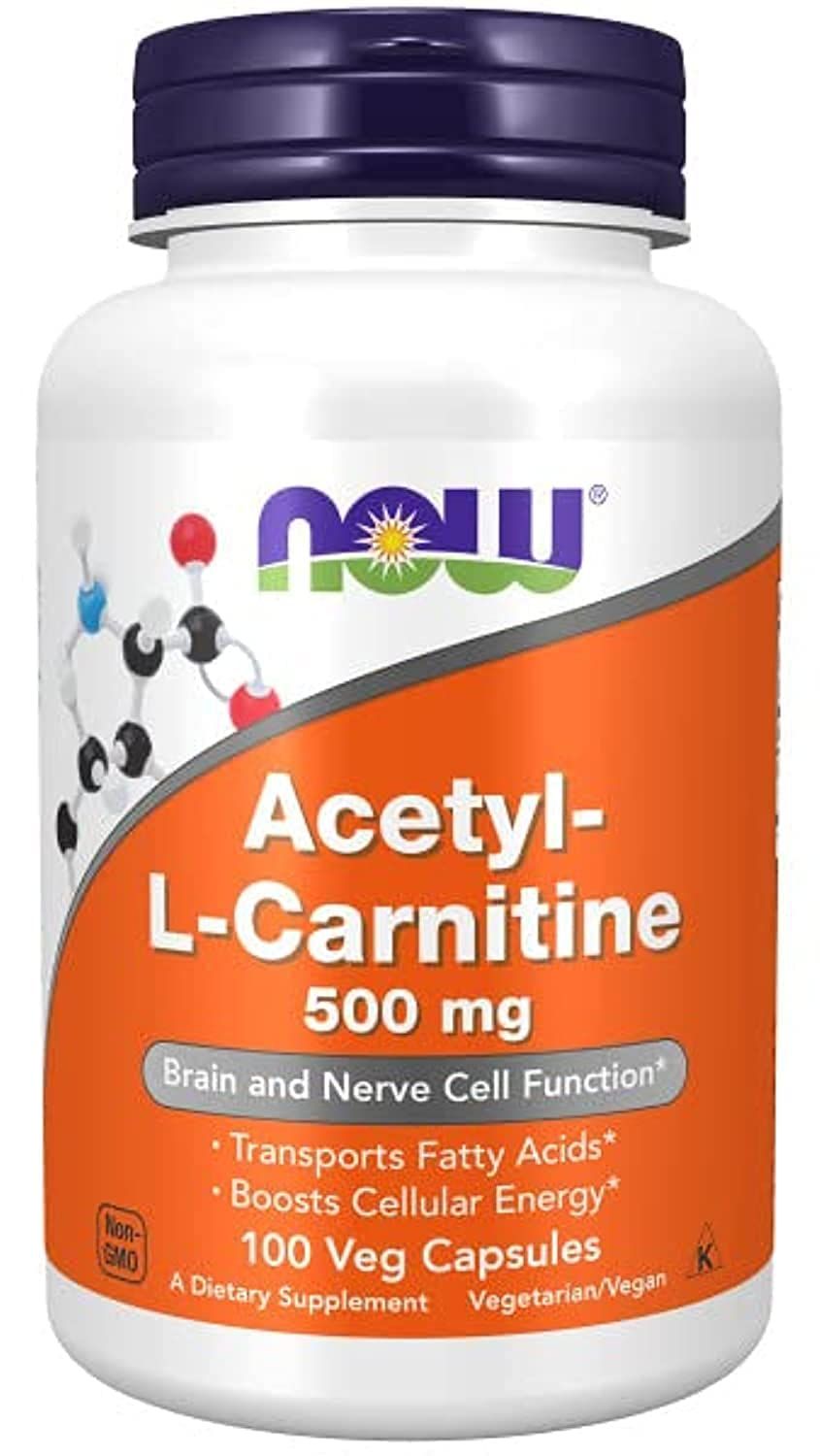 Now Foods Acetyl L-Carnitine 500 mg 100 caps