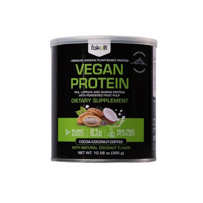 Premium Andean Plant-Based Protein Powder | Keto &amp; Vegan | Pea Lupinus and Quinoa Protein | Made with Ancestral Superfoods | Fat Free Gluten and Dairy Free | 10.85 oz | 10 Servings