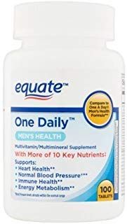 Equate One Daily Men&#39;s Multivitamin Multimineral Supplement, 100 Tablets