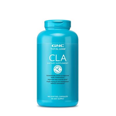 GNC Total Lean CLA | Improve Body Composition &amp; Lean Muscle Tone, Fuels Fat Metabolism &amp; Energy without Stimulants | Gluten Free | 180 Softgels