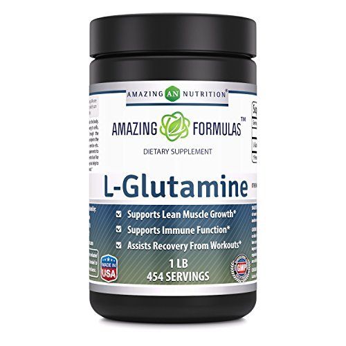 Amazing Formulas L-Glutamine Powder | Amino Acid Supplement | Non-GMO | Gluten Free | Made in USA (Unflavored | 1 Lb)