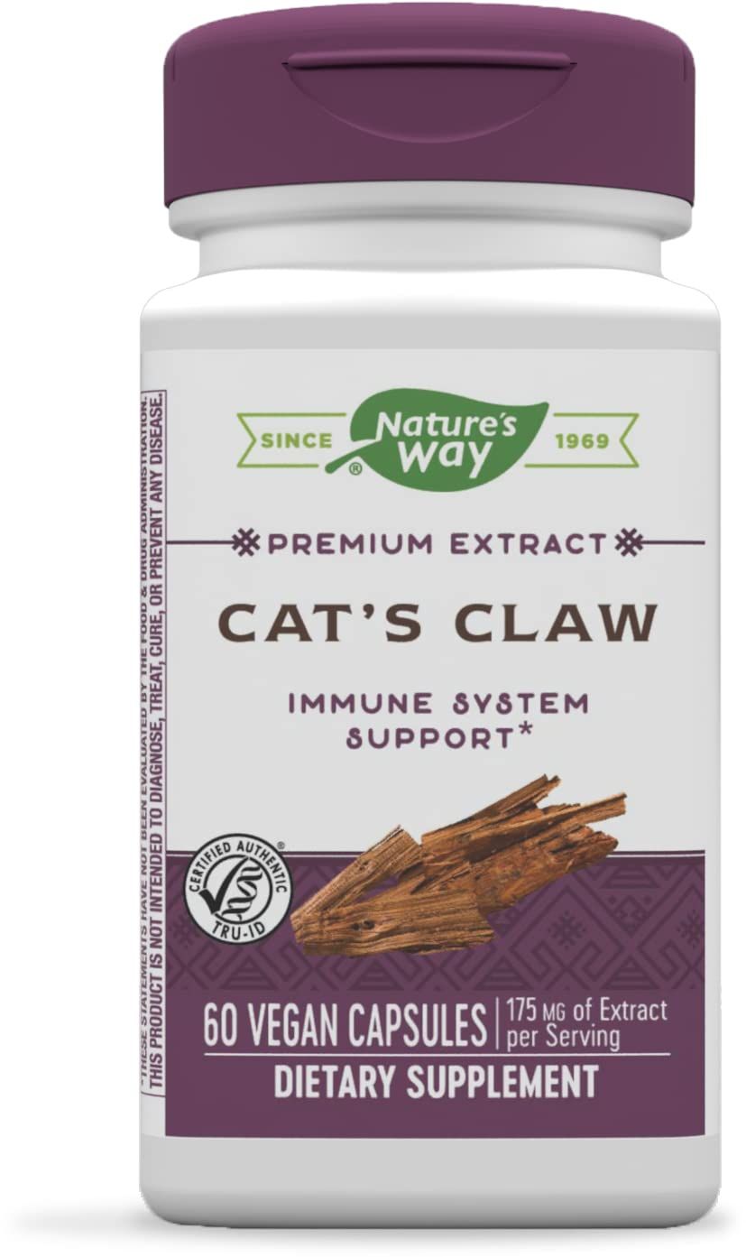 Nature&#39;s Way Standardized Cat&#39;s Claw Extract, 175 mg per serving, 60 Capsules