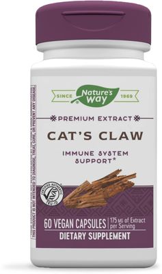 Nature&#39;s Way Standardized Cat&#39;s Claw Extract, 175 mg per serving, 60 Capsules