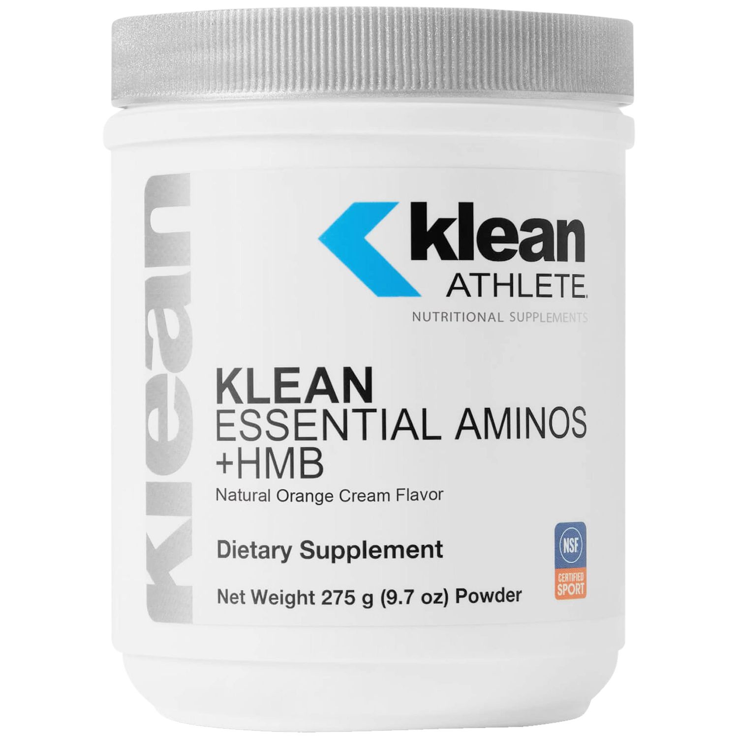 Klean ATHLETE Klean Essential Aminos + HMB - Blend of Essential Amino Acids - with HMB, Vitamin D3 &amp; Glutamine for Lean Muscle Mass - 9.7 Ounces - Natural Orange Cream Flavor