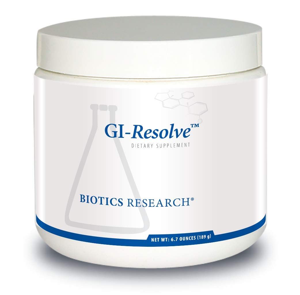 Biotics Research GI Resolve Optimal Gastrointestinal Support, Great-Tasting Powder, Free of Added Flavors, Colors, Gums or Common allergens. Gut Lining Support and Healing, LGlutamine 6.7oz